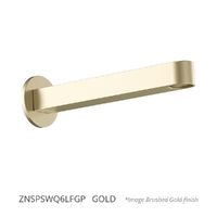 Zenith Square Profile 200Mm Outlet - Basin/Sink - Round Plate 6 Star Gold (Lf)