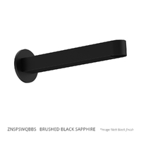 Zenith Square Profile 200Mm Outlet - Bath - Round Plate Brushed Black Sapphire