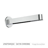 Zenith Square Profile 200Mm Outlet - Bath - Round Plate Satin Chrome