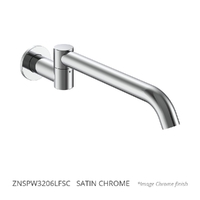 Zenith Swivel Wall Outlet 320Mm - Basin/Sink - Round Plate 6 Star Satin Chrome (Lf)