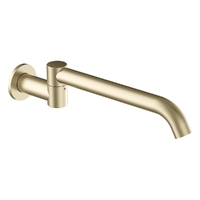 Zenith Swivel Wall Outlet 320Mm - Bath - Round Plate Brushed Gold