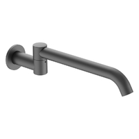 Zenith Swivel Wall Outlet 320Mm - Bath - Round Plate Gunmetal
