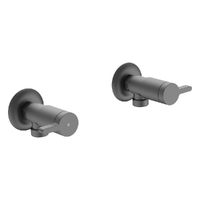 Zenith Washing Machine Cocks - Pair - 1/4 Turn Ceramic Gunmetal