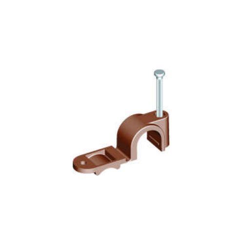 1/2" Mas Nail Quick Clip cop Brown 