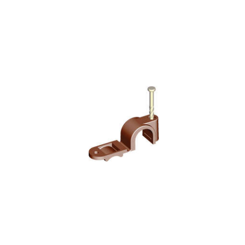 5/8" Twist Nail Copper Brown Quick Clip Closed 