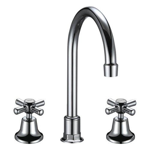Whitehall CP Hob Sink Set Gooseneck Anti Vndl LF