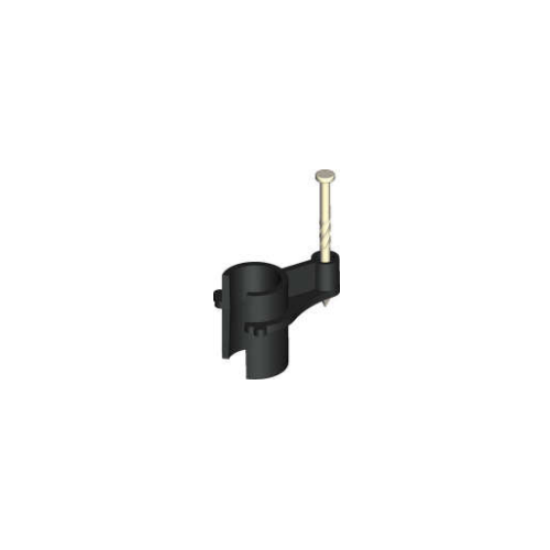 20mm Twist Nail Pex Black Stud Clip 