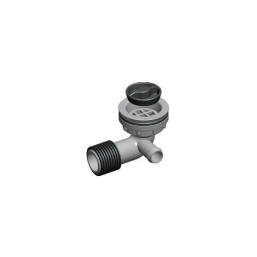 40mm White Elbow with Over-flow Plug & Waste  