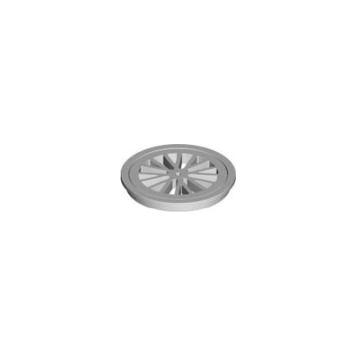 80mm Round White Stubby Floor Grate Plastic  