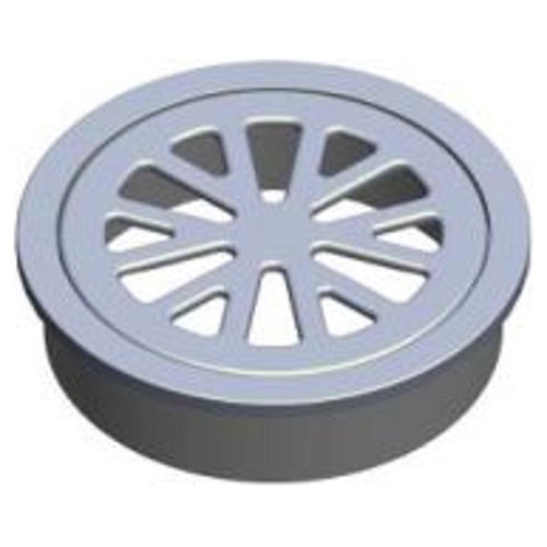 Stubby Floor Grate Plastic Rnd SS 80mm