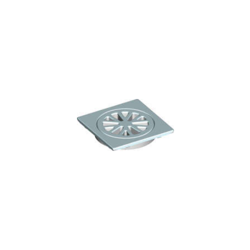 100mm Square Stainless Steel Stubby Floor Grate Plastic  