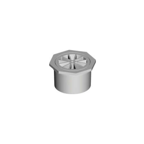50mm Octagonal White Floor Grate 