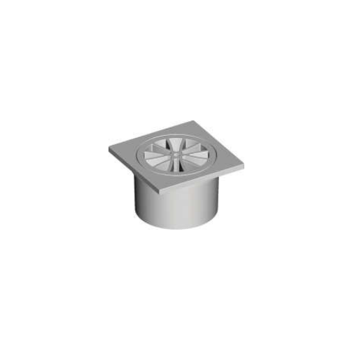 100mm Square White Floor Grate 
