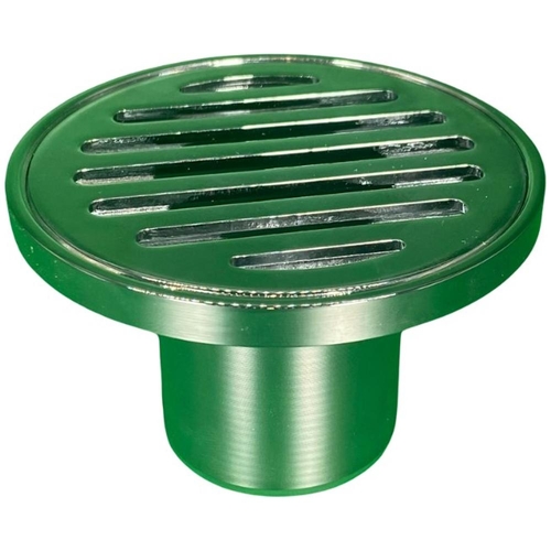 Floor Grate Tpr Chr-Brass Rd 80x40mm