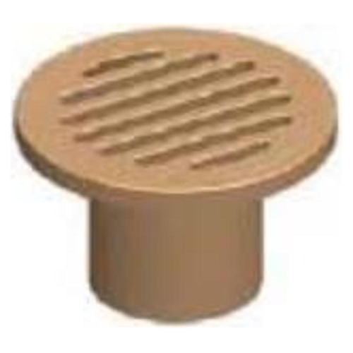 100x40mm Round Chrome Brass Stubby Floor Grate 