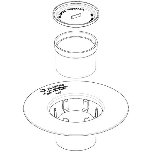 Puddle Flange + Adaptor SPIGOT 80x80mm