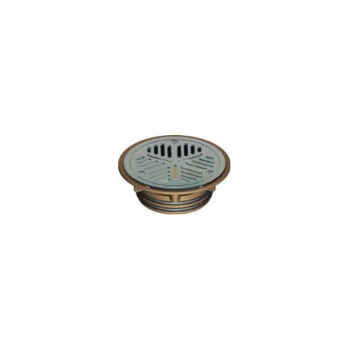 100mm Vinyl Floor Wst Chr Grate Br HDPE  