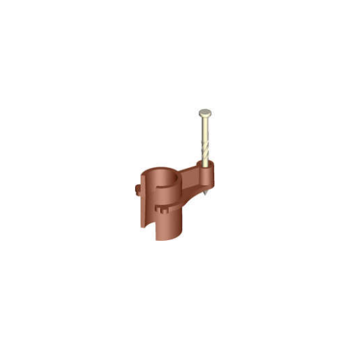 1" Twist Nail Copper Brown Stud Clip 