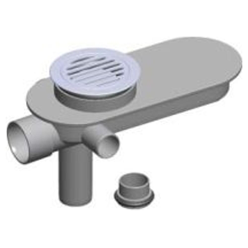 Triple Shr Waste Conn Kit Std Chr 80mm