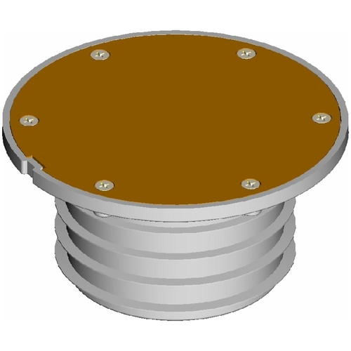 HDPE F/Fin Bolted Trap Screw Brass 100mm