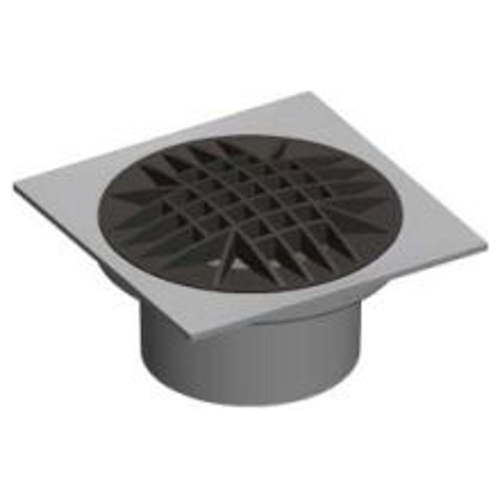 DWV Square F/Collar & D/Grate Male 100mm