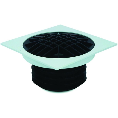DWV F/Fin Sq F/Collar & D/Grate 100mm