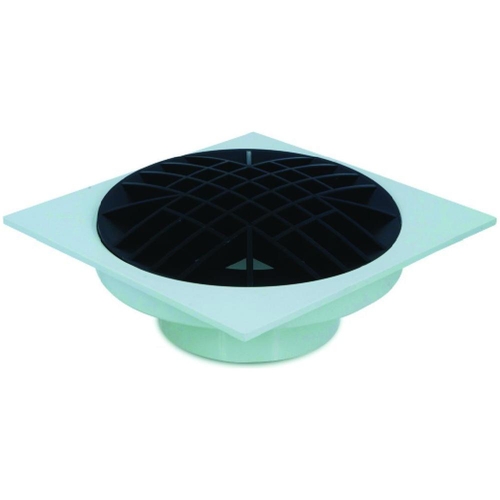 S/Water F/Collar Sq W/-Dome Grate 90mm