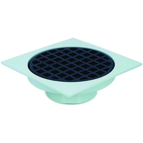 S/Water F/Collar Sq W/-Flat Grate 90mm