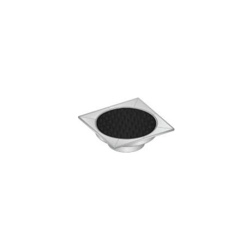 S/Water F/Collar Sq W/-Flat Grate 90mm 