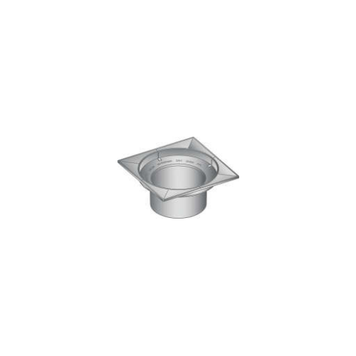 100mm Male Square Finishing Collar DWV 