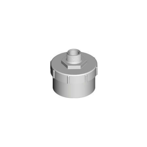 S/Water Thr Cap W/-outlet and Conn 90mm 