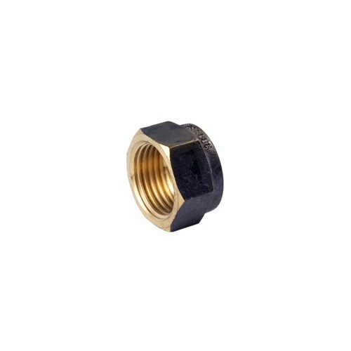20 Hexagon Cap Screwed Brass 