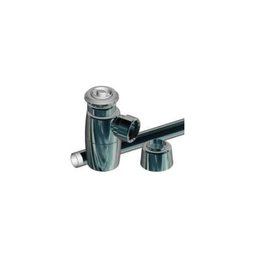 40mm Plug Waste Bottle Trap Chrome Kit 