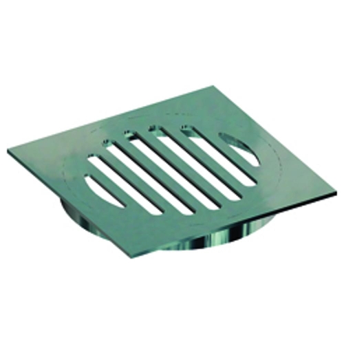 Stubby Floor Grate S/Steel Sq 100mm