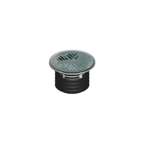 100mm Vinyl Floor Wst F/Fin S/Steel Grate  