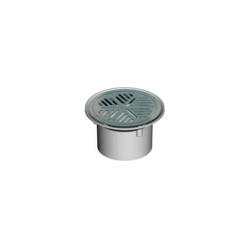 100mm Vinyl Floor Wst SW S/Steel Grate  