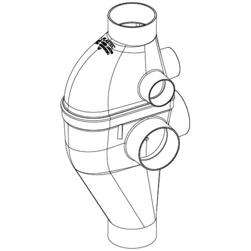 Plastec > Drain Waste Vent (DWV) > Fittings > Stack Diverters > Mark II