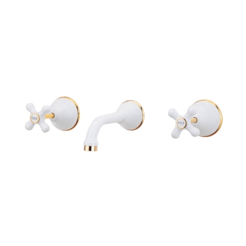 JULZ BATH SET WH & G/P TRIM