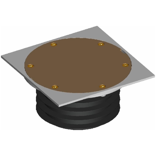 DWV F/Fin BTS Brass Square 100mm