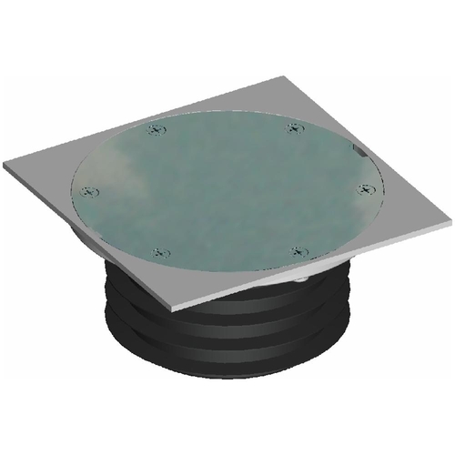 DWV F/Fin BTS Chr Square 100mm