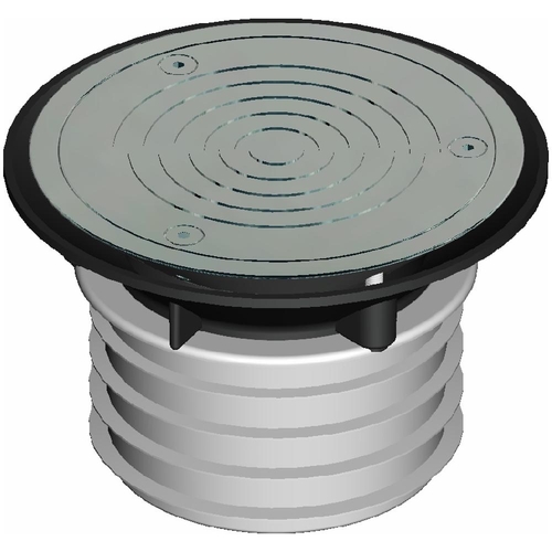 VFW F/Fin Solid N/S 316 S/S Cover HDPE 110mm