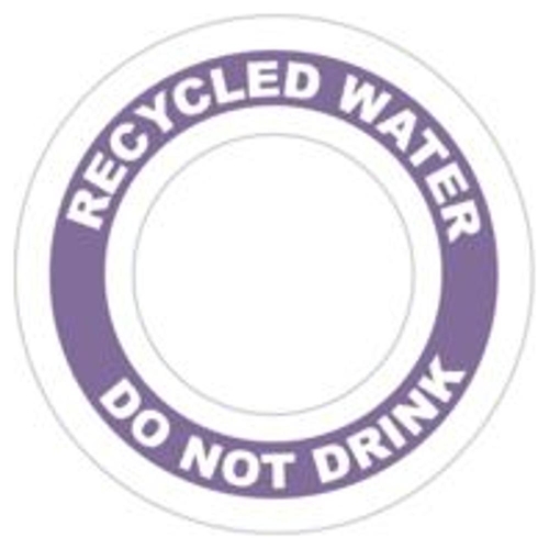 Recycled Water Sticker Label
