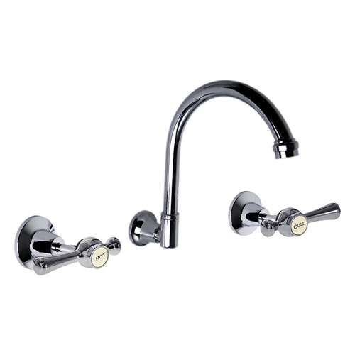 Whitehall Lever Wall Sink Set Anti Vandal Ceramic Disc LF