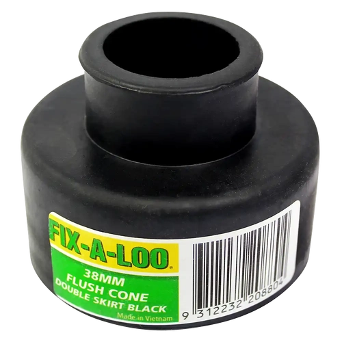 Flush Cone Double Skirt Black 40mm