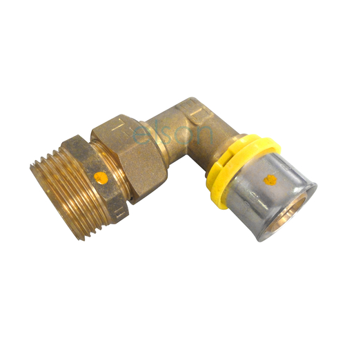 Loose Nut Connector Elbow Male 25mm x 25mm MI
