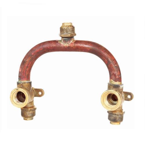 Shower Breech 150mm Centre Copper Compression C/P