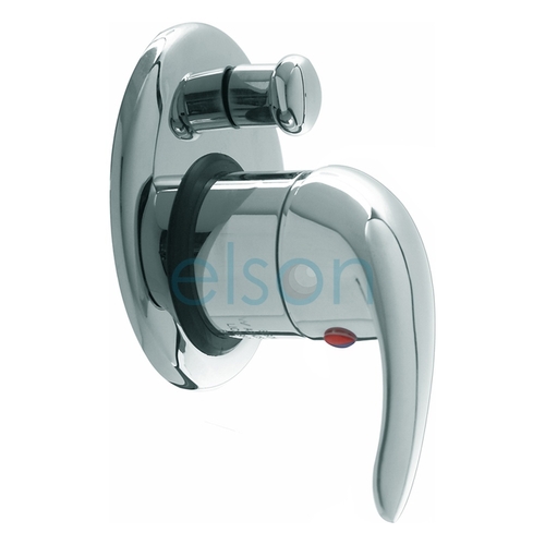 OLLIE SHOWER & BATH DIVERTER MIXER CHROME (40mm FRENCH CARTRIDGE)
