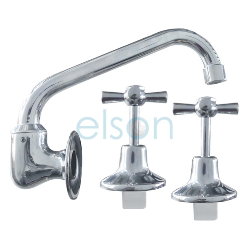 E/C WALL SINK SET TUBE SPOUT C/P 3 STAR 9L/Min WELS 3 STAR Reg. No. TM33742