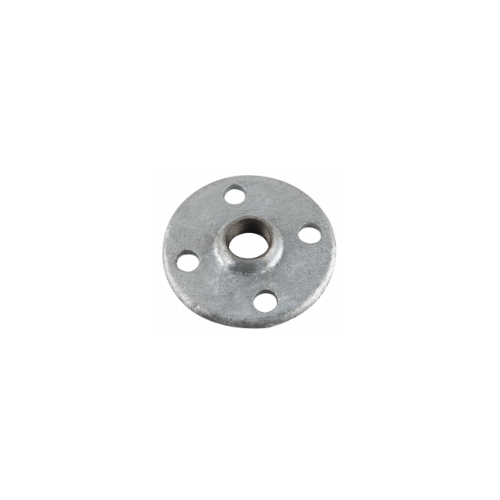 25mm Flange Round Drilled Mall Galv