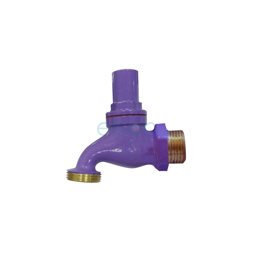 Hose Cock Recycled Water Anti-vandal Brass Lilac, 5/8" MI